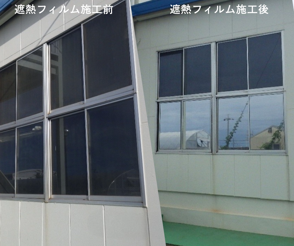 遮熱フィルム施工実績写真