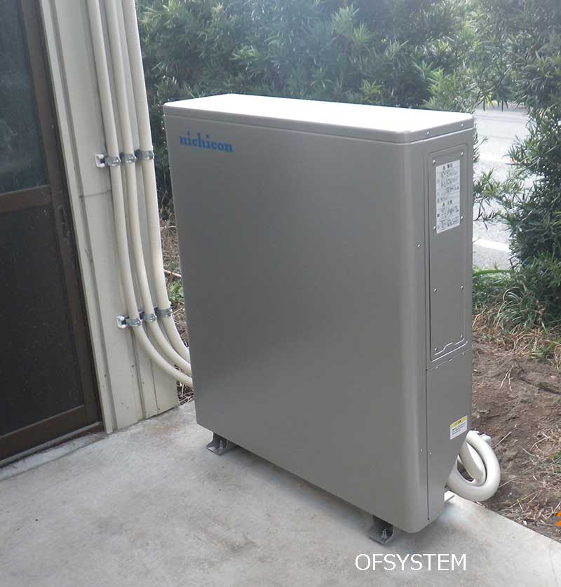 掛川市O様リチウムイオン蓄電池12kWh