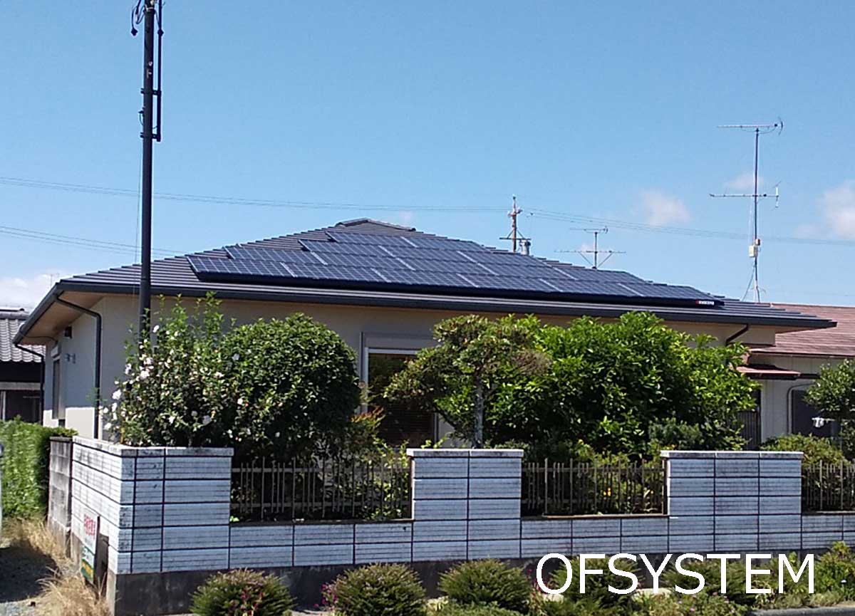新築S様邸　京セラ太陽光6.48kw設置