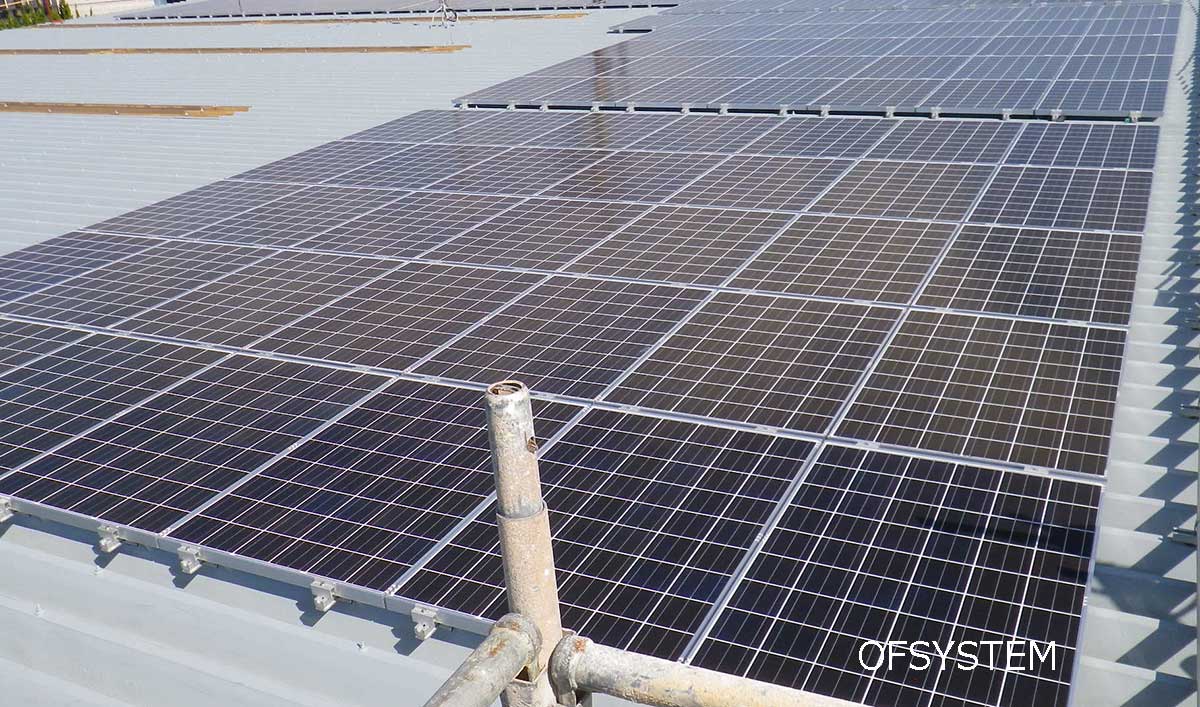 冷凍冷蔵倉庫の自家消費太陽光113kw
