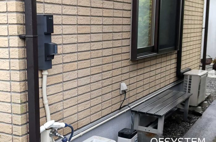 充電コンセントまで配線引き回し