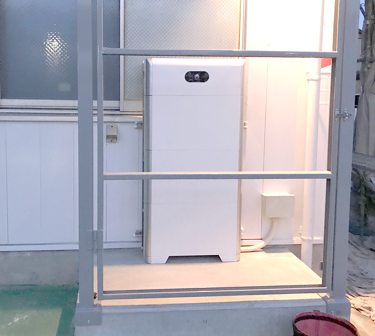 I社様BCP対策用HUAW蓄電池設置工事