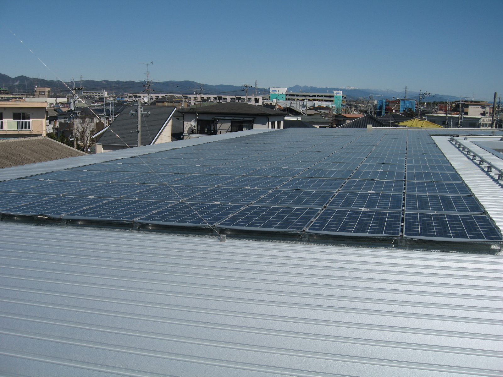 浜松市中区　A社太陽光発電と防鳥ネット