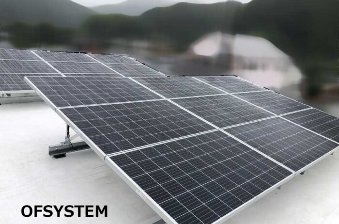 屋根上には太陽電池5kw