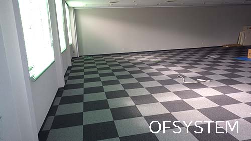 浜松市S社様　事務室タイルカーペット張替