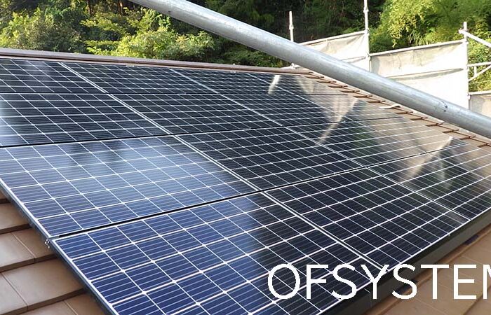 太陽電池設置完了